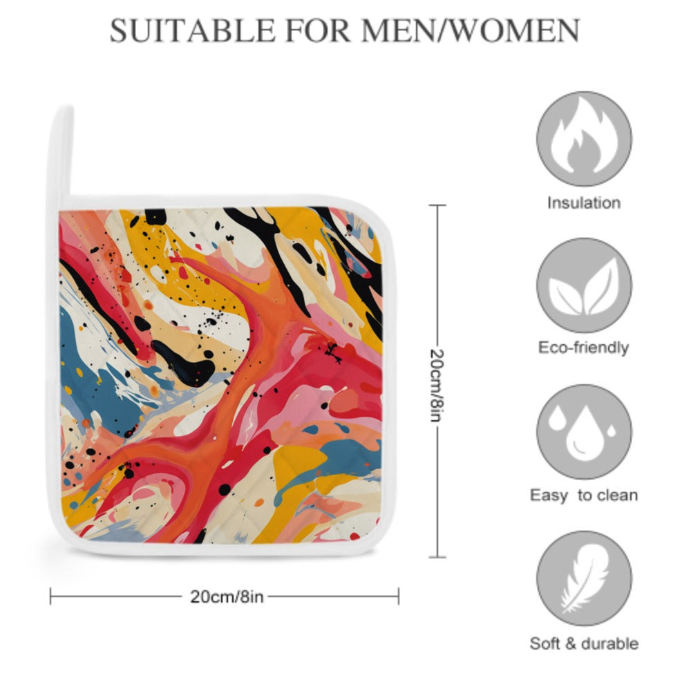 Artistic graffiti Insulated Pot Holders One Pair