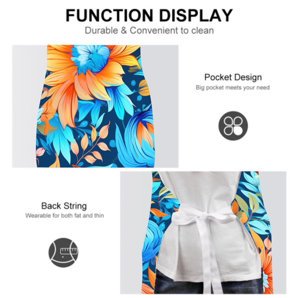 multicolour Adult Apron With Pockets