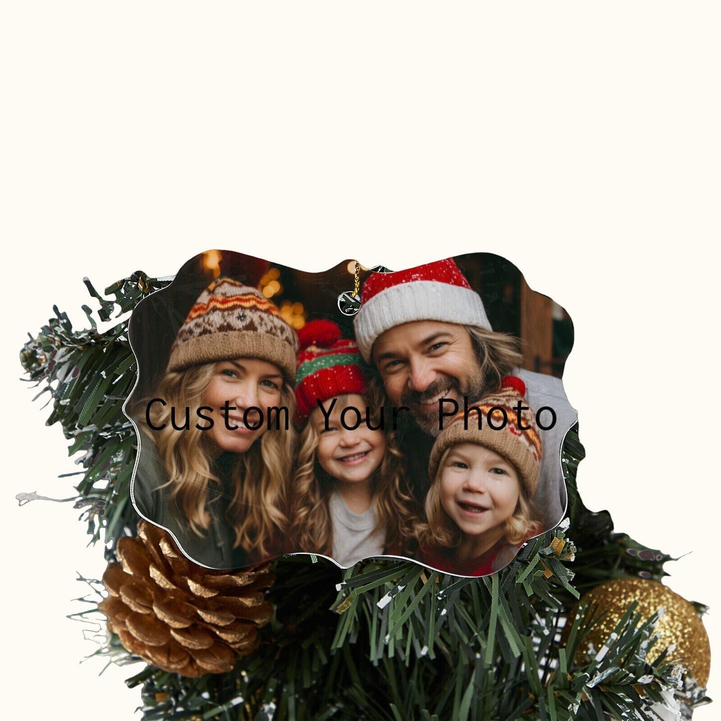 2024 Christmas Tree Decoration - Customizable Acrylic Ornament with Unique Shape - Personalized with Your Own Picture and Text