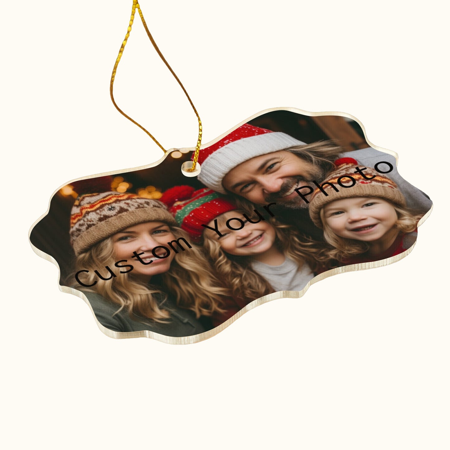 2024 Christmas Tree Decoration - Customizable Acrylic Ornament with Unique Shape - Personalized with Your Own Picture and Text